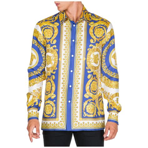 versace ruched long sleeve top|Versace long sleeve shirt men.